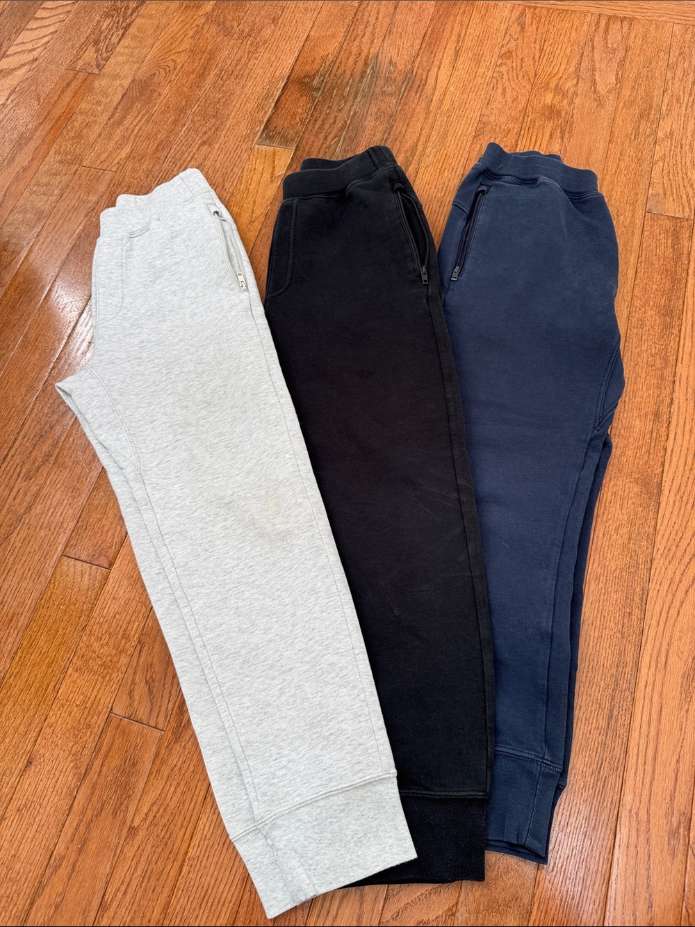 Uniqlo Kids Jogger Sweatpants - Gray, Black & Navy Sz 9-10 (3pcs )